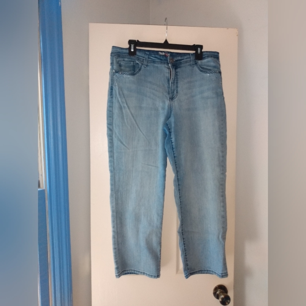Style & Co. | Sequin Bedazzled Denim Jeans Plus Size 14